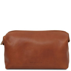 Smarty - Leather toiletry bag - Large size