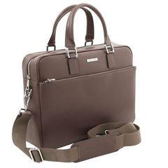 Torino - Saffiano leather laptop briefcase