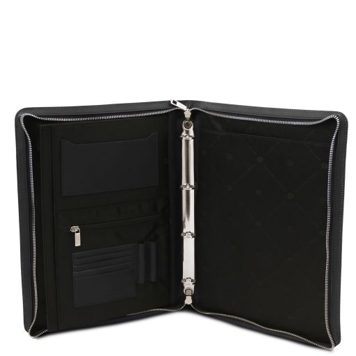 Augusto - Leather document case with ring binder
