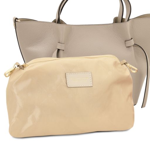 Legame - Leather shopping bag - Large size
