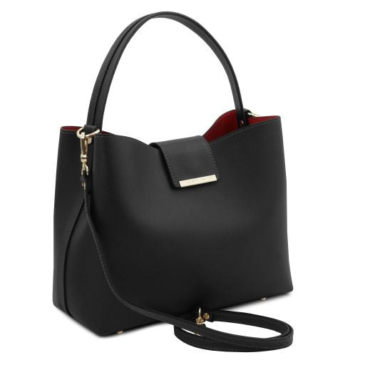 Clio - Leather secchiello bag