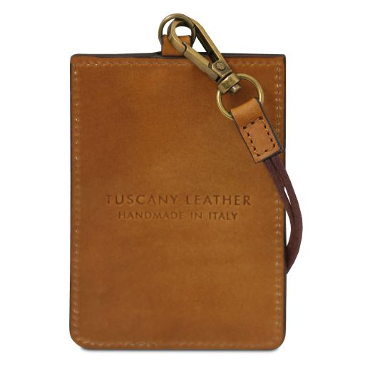 Leather badge holder