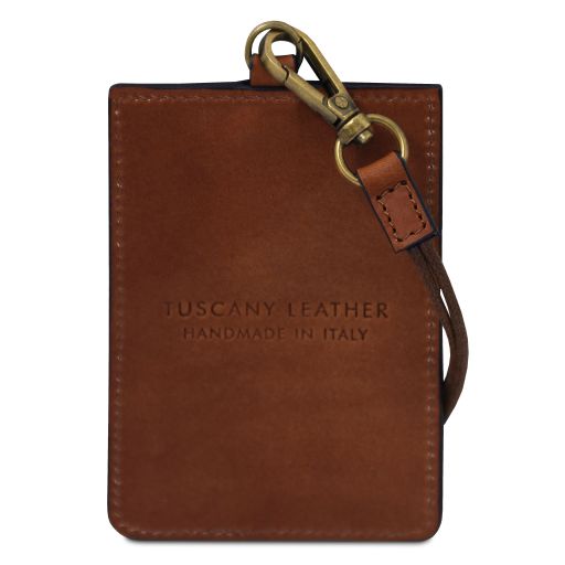 Leather badge holder