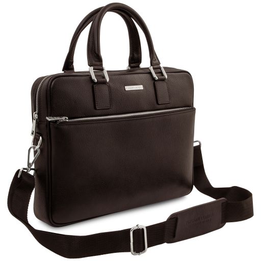 Ferrara - Leather laptop briefcase