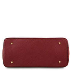TL Bag - Leather handbag with golden hardware