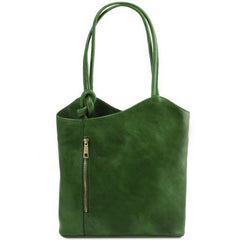 Patty - Leather convertible backpack shoulderbag