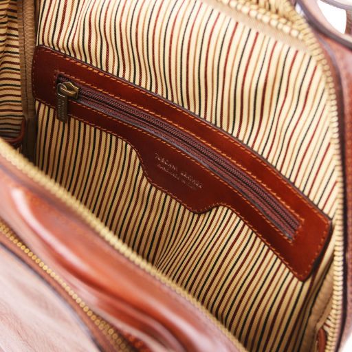 Bangkok - Leather laptop backpack