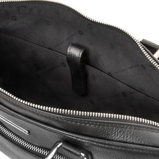 Ferrara - Leather laptop briefcase