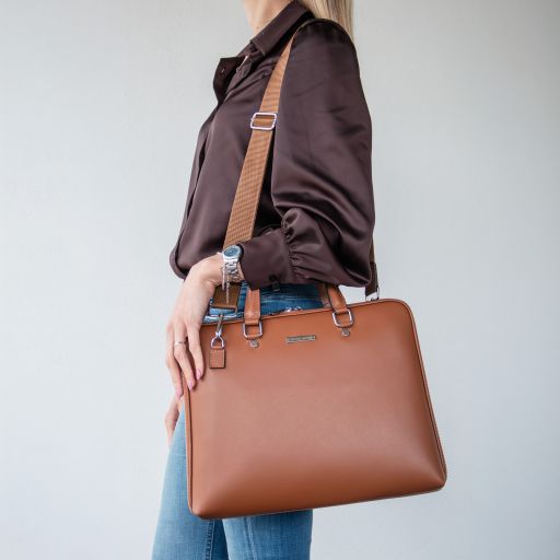 Verona - Saffiano Leather Business Bag