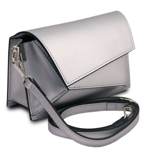 TL Bag - Metallic leather shoulder bag