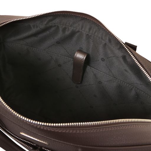 Treviso - Leather laptop briefcase