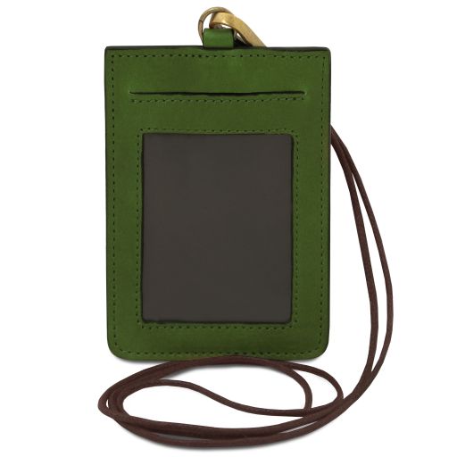 Leather badge holder
