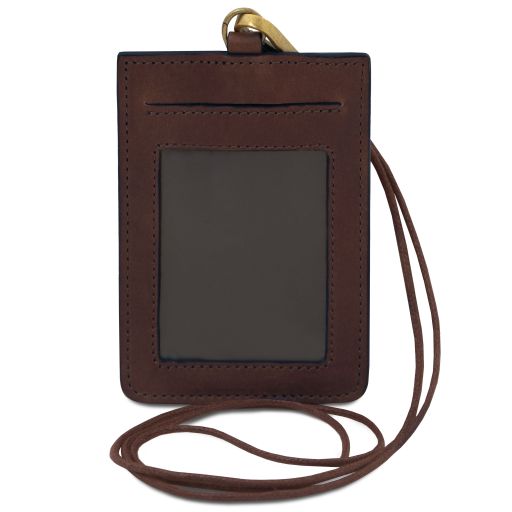 Leather badge holder