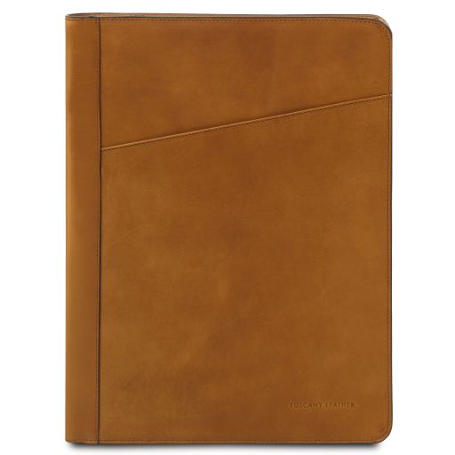 Augusto - Leather document case with ring binder