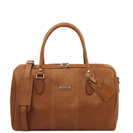 Lisbona - Travel leather duffle bag - Small size