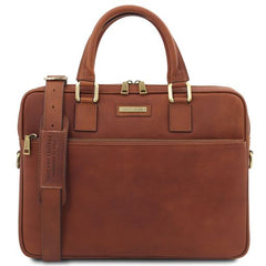 Ferrara - Leather laptop briefcase