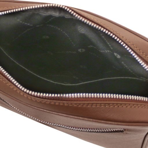 Luke - Saffiano leather crossbody bag for men