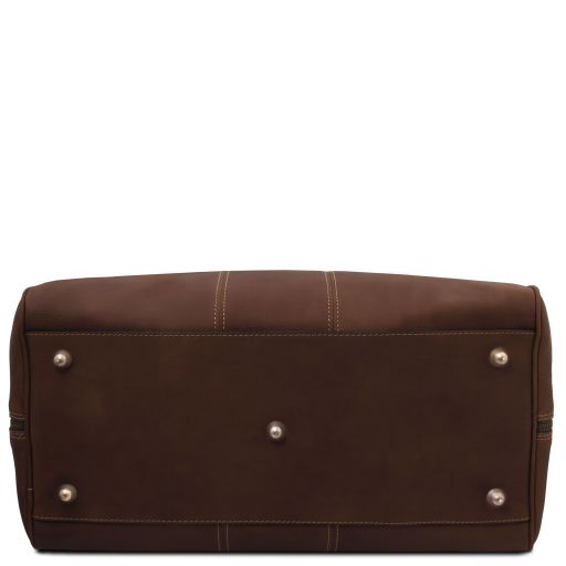 Lisbona - Travel leather duffle bag - Small size