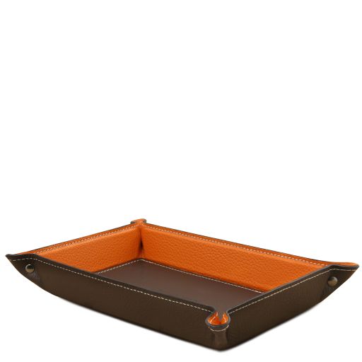 Leather valet tray