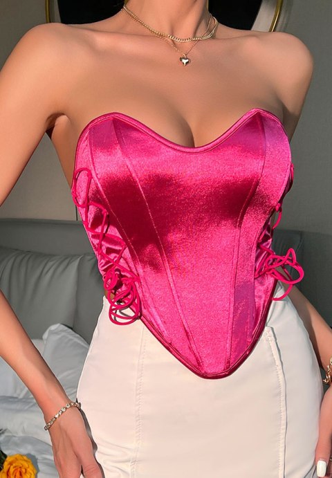 Romantic Fuchsia Bustier Top
