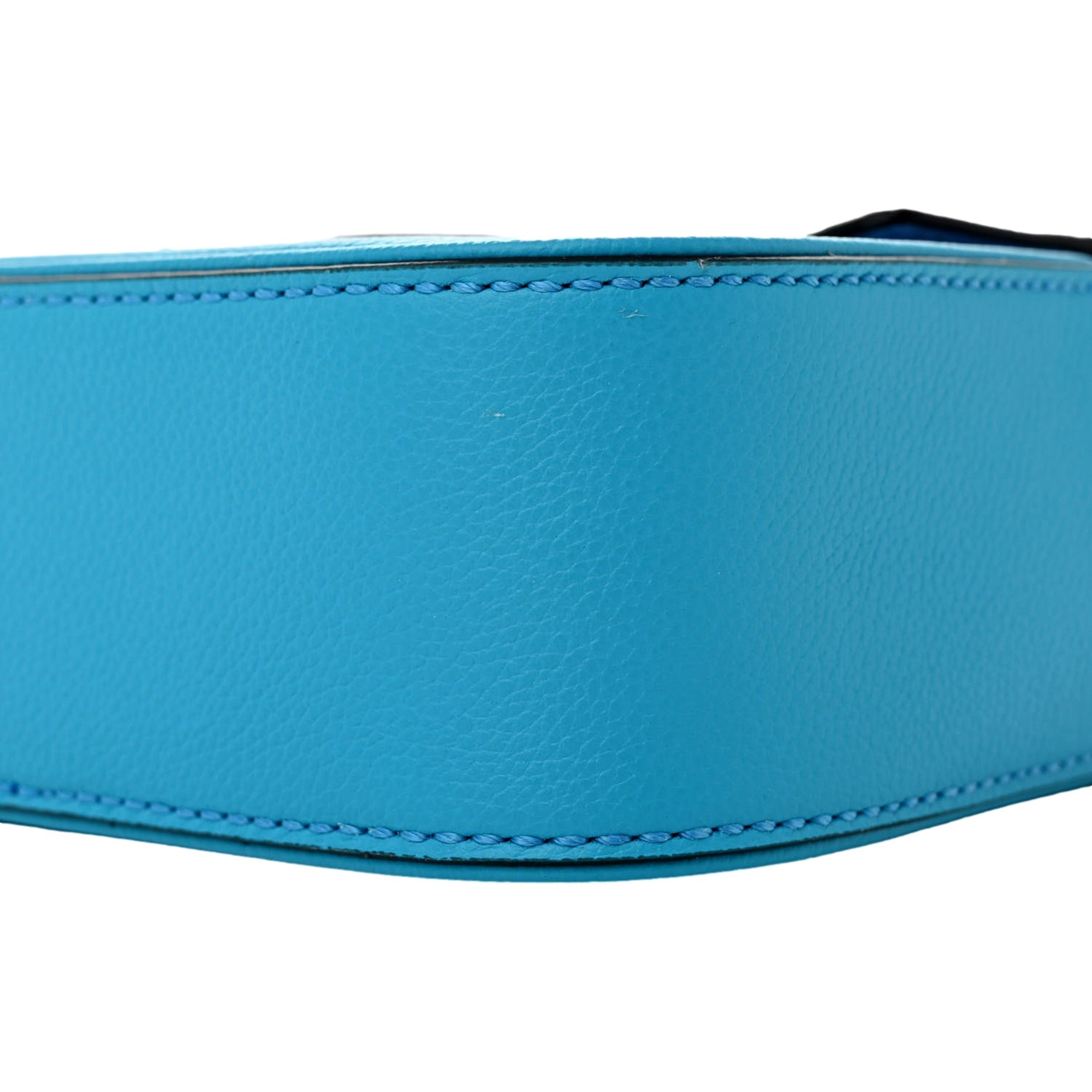 Versace Blue La Medusa Mini Top-Handle Bag Leather Crossbody