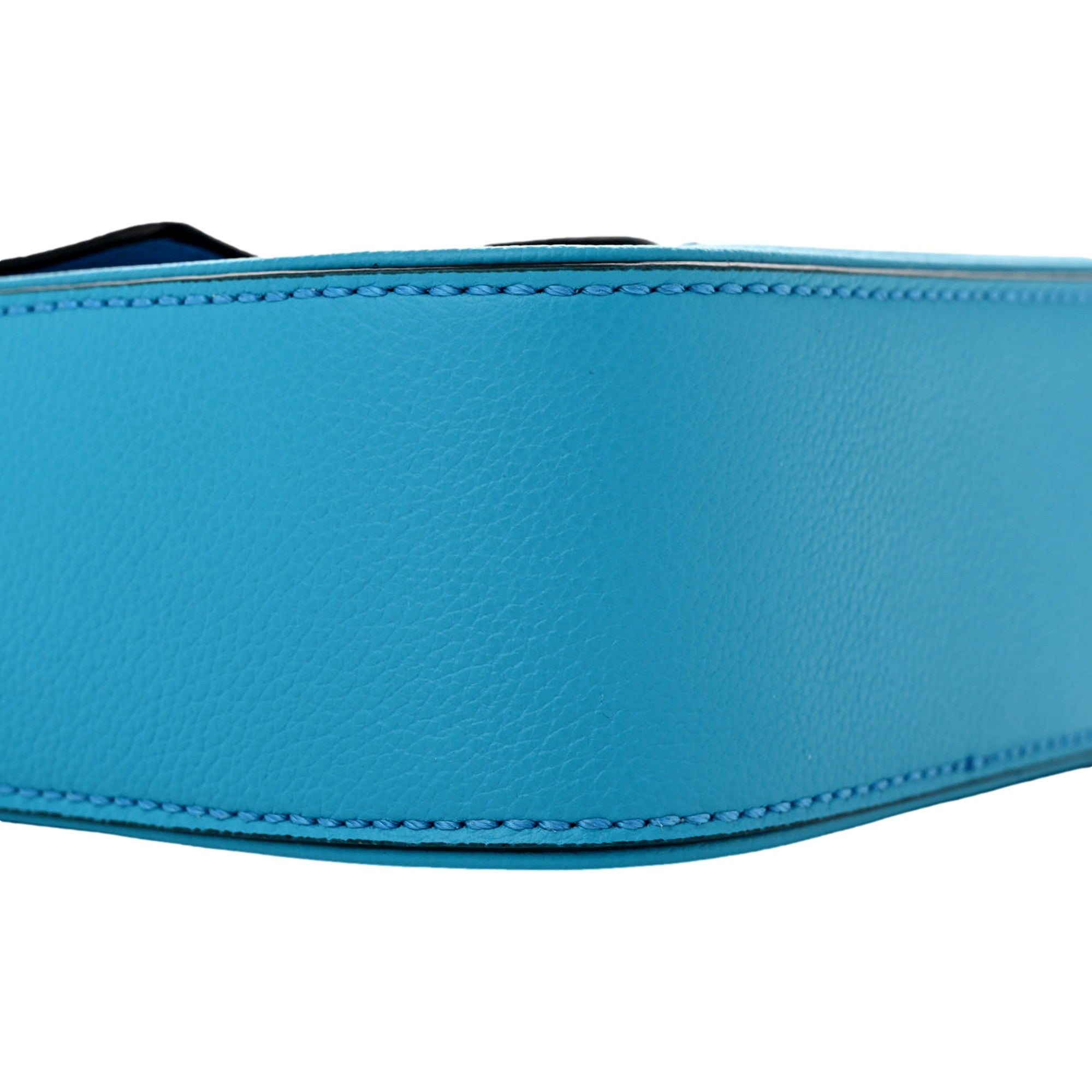 Versace Blue La Medusa Mini Top-Handle Bag Leather Crossbody