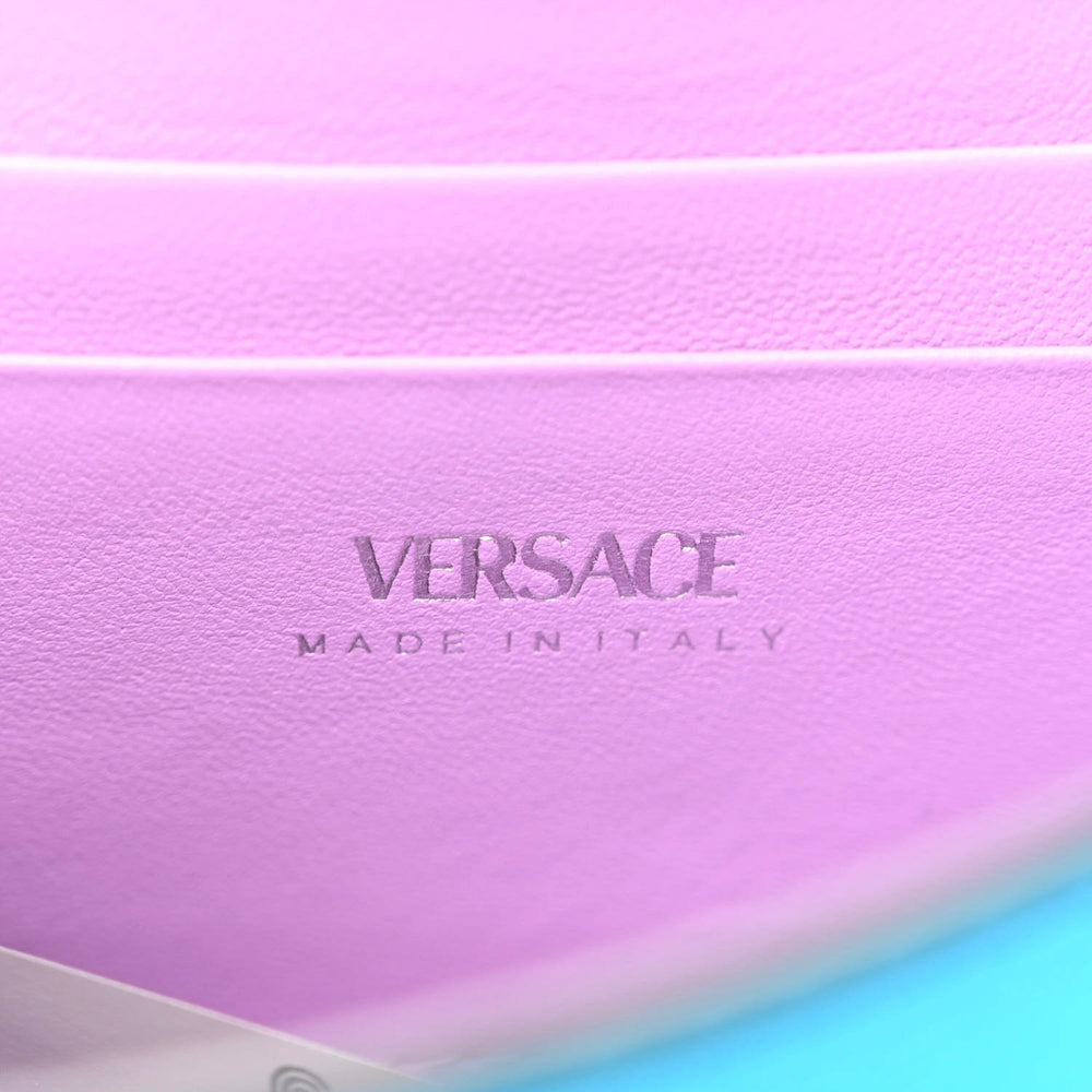 Versace Blue La Medusa Mini Top-Handle Bag Leather Crossbody