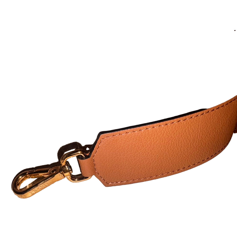 Versace La Medusa Vitello Leather Half Moon Crossbody Bag Summer