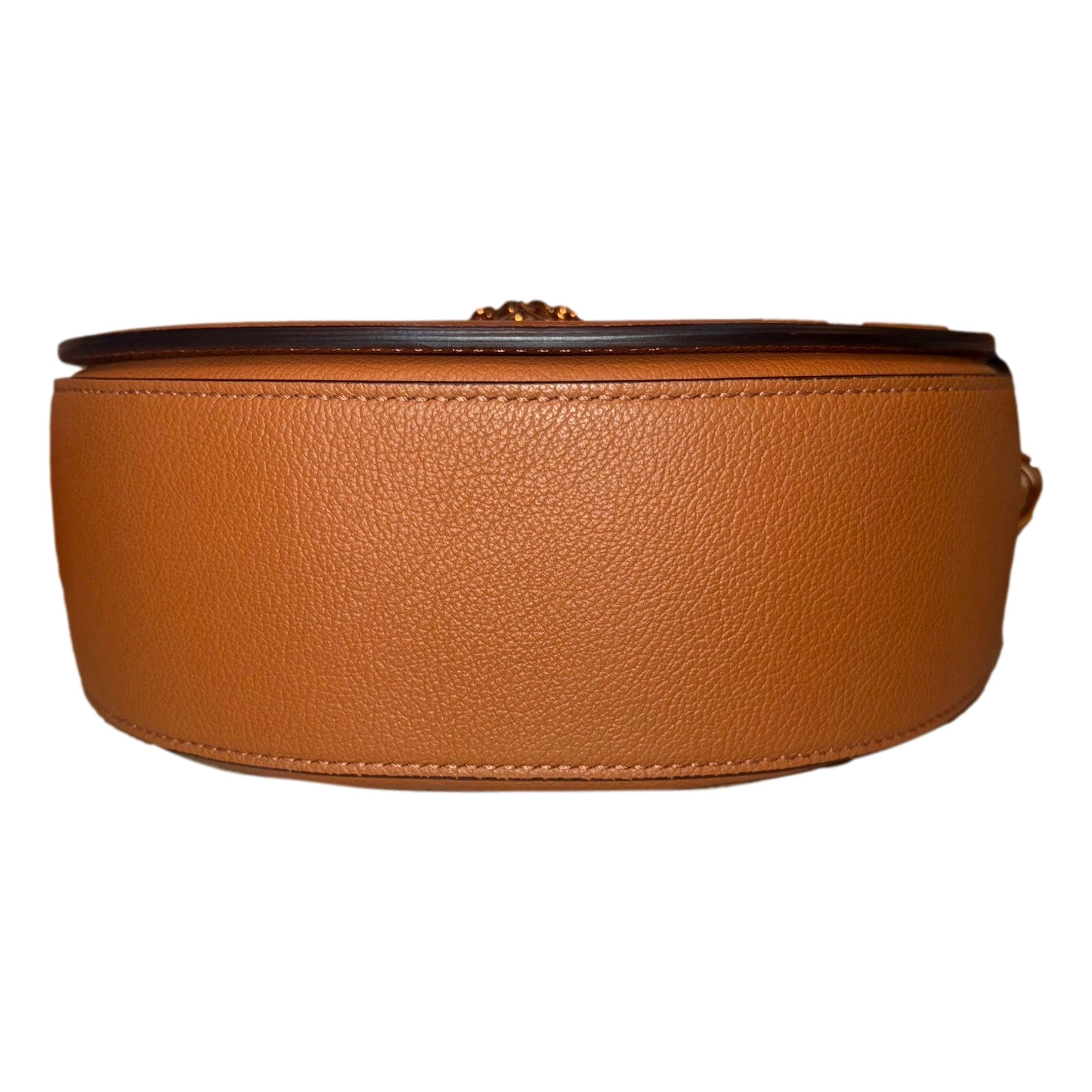 Versace La Medusa Vitello Leather Half Moon Crossbody Bag Summer
