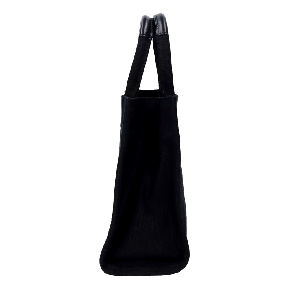 Versace Mini Tote Bag Nero Black Canvas Studded Logo Crossbody