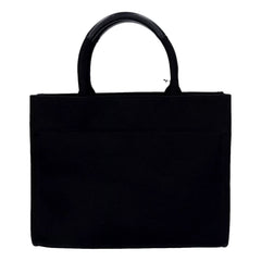 Versace Mini Tote Bag Nero Black Canvas Studded Logo Crossbody