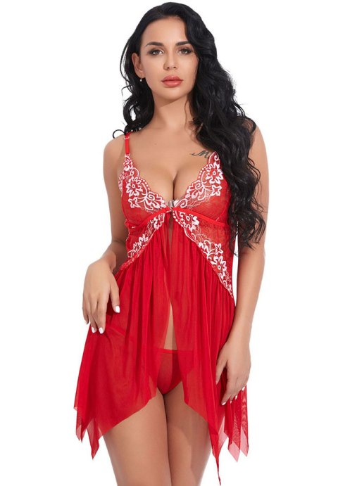 Bold and Eye-Catching Red Lingerie Set